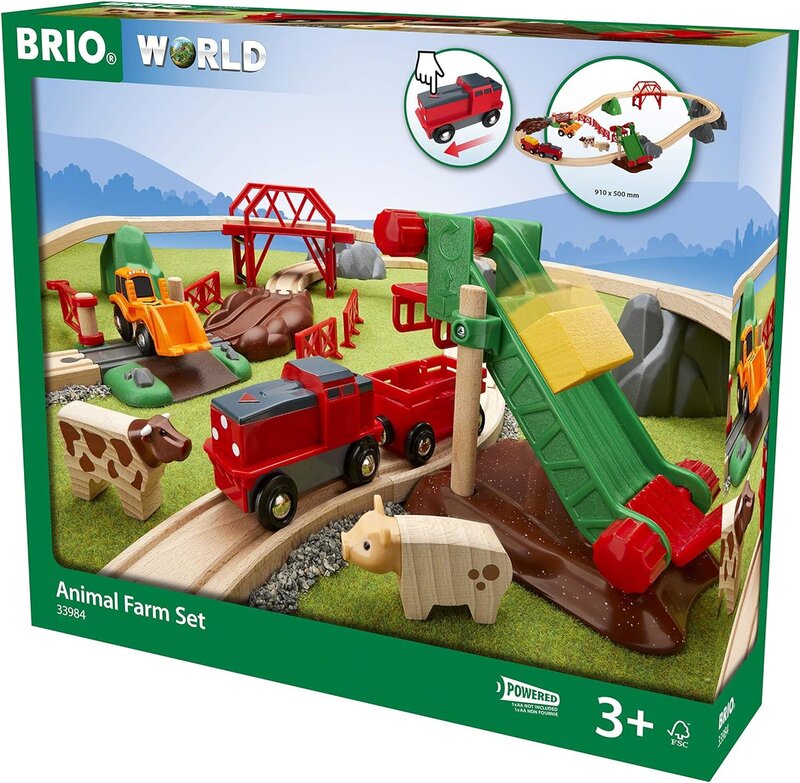 Brio Brio World Railway Animal Farm Set