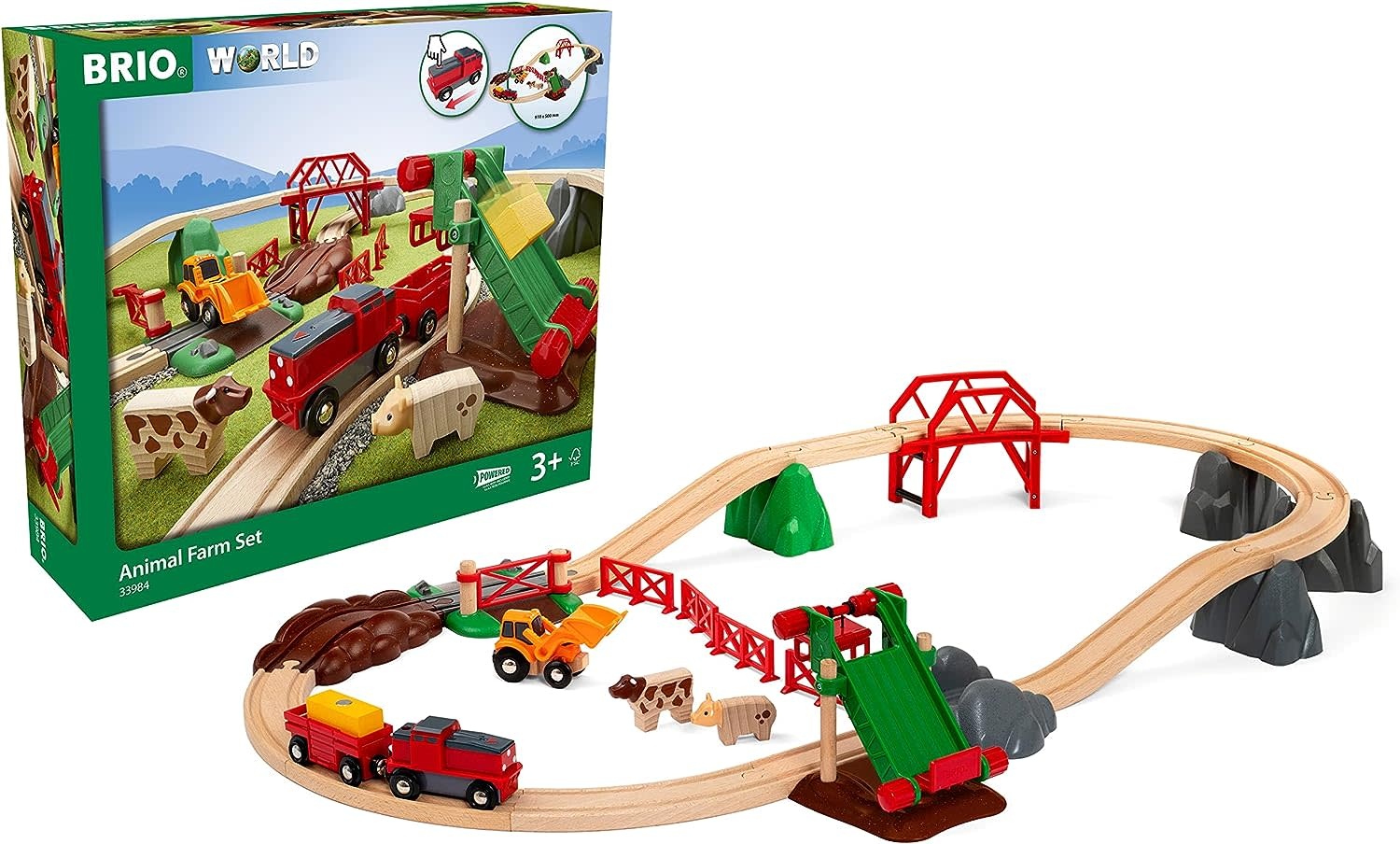 Brio World Railway Animal Farm Set - Minds Alive! Toys Crafts Books