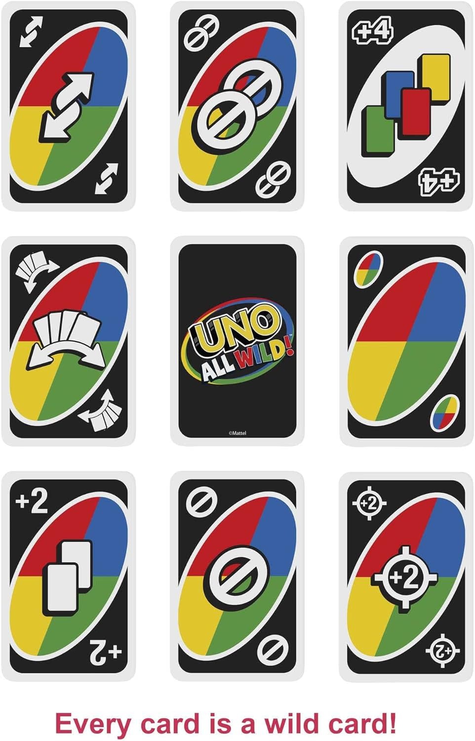 Mattel Card Game Uno All Wild