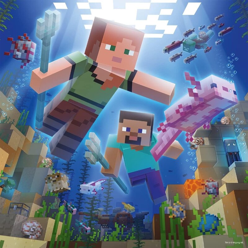 Ravensburger Ravensburger Puzzle 3x49pc Minecraft Biomes