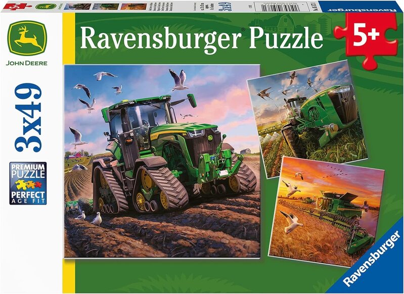 Ravensburger Ravensburger Puzzle 3x49pc Seasons of John Deere