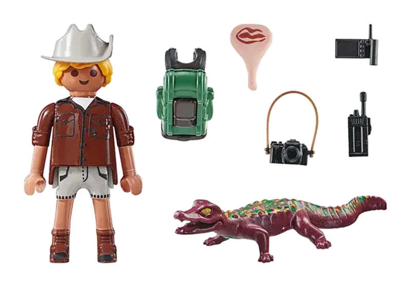 Playmobil Playmobil Special Plus Researcher with Alligator