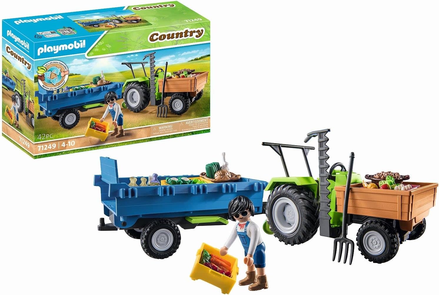 Playmobil Playmobil Country Harvester Tractor with Trailer