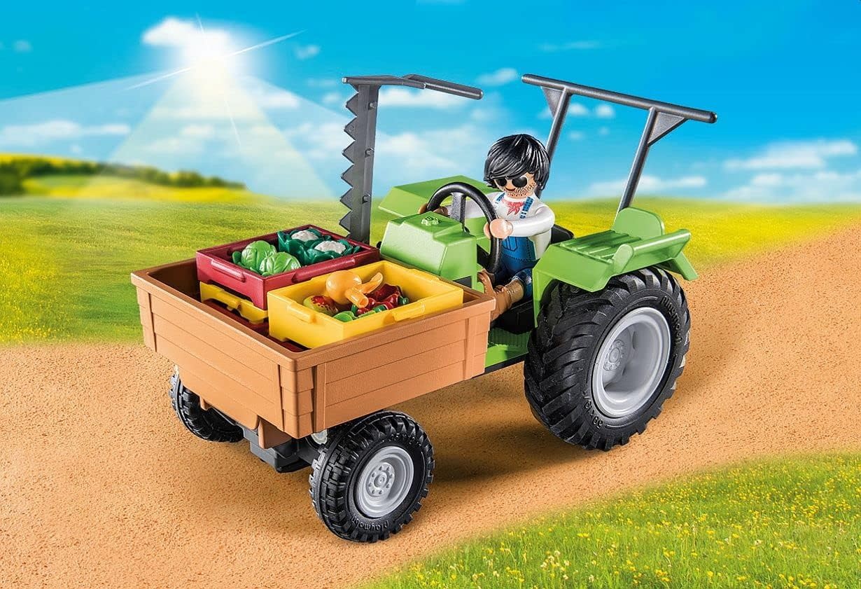 Playmobil Playmobil Country Harvester Tractor with Trailer