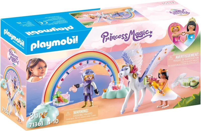 Playmobil Playmobil Princess Magic Pegasus with Rainbow in the Clouds