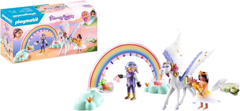 Playmobil Princess Magic Pegasus with Rainbow in the Clouds