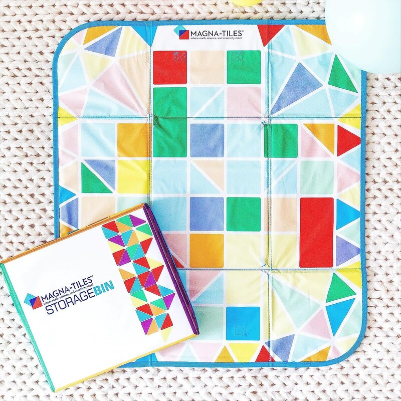 Magna-Tiles Magna-Tiles Storeage Bin & Interactive Play-Mat