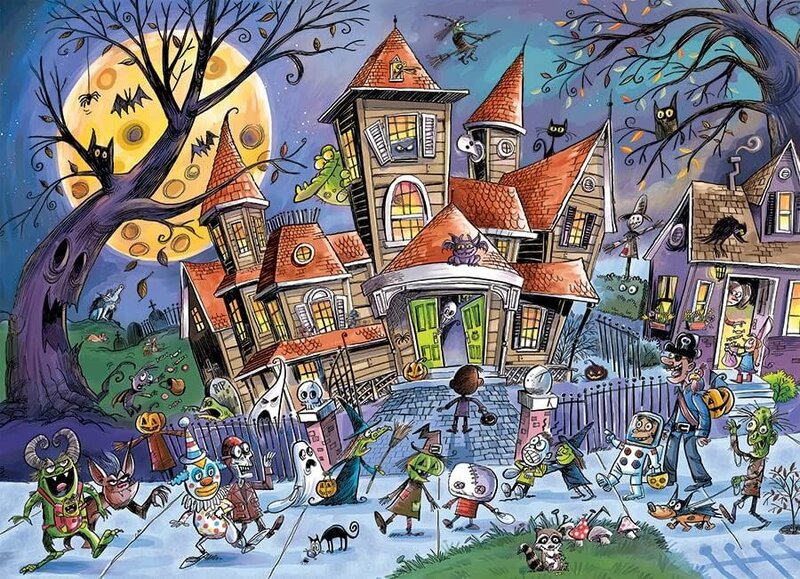 Cobble Hill Puzzles Cobble Hill Family Puzzle 350pc Haunted House