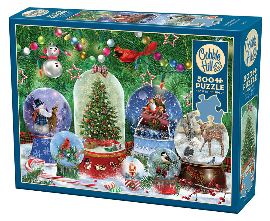 Cobble Hill Puzzles Cobble Hill Puzzle 500pc Snow Globes