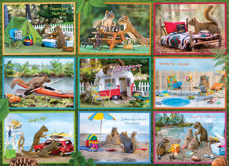 Cobble Hill Puzzles Cobble Hill Puzzle 1000pc Squirrels on Vacation