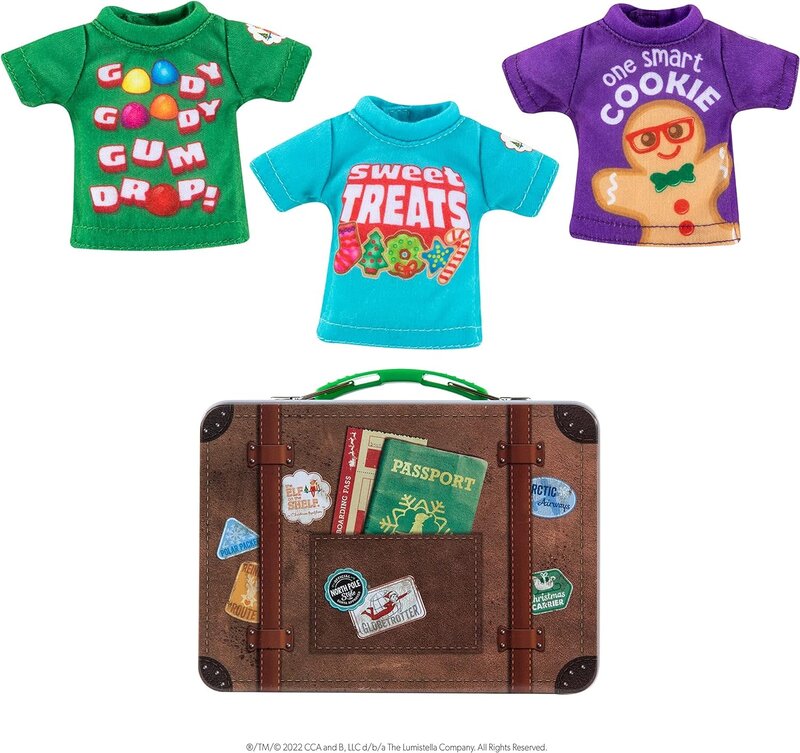 Elf on the Shelf Claus Couture Collection Sweet Treats Tees 3 pack