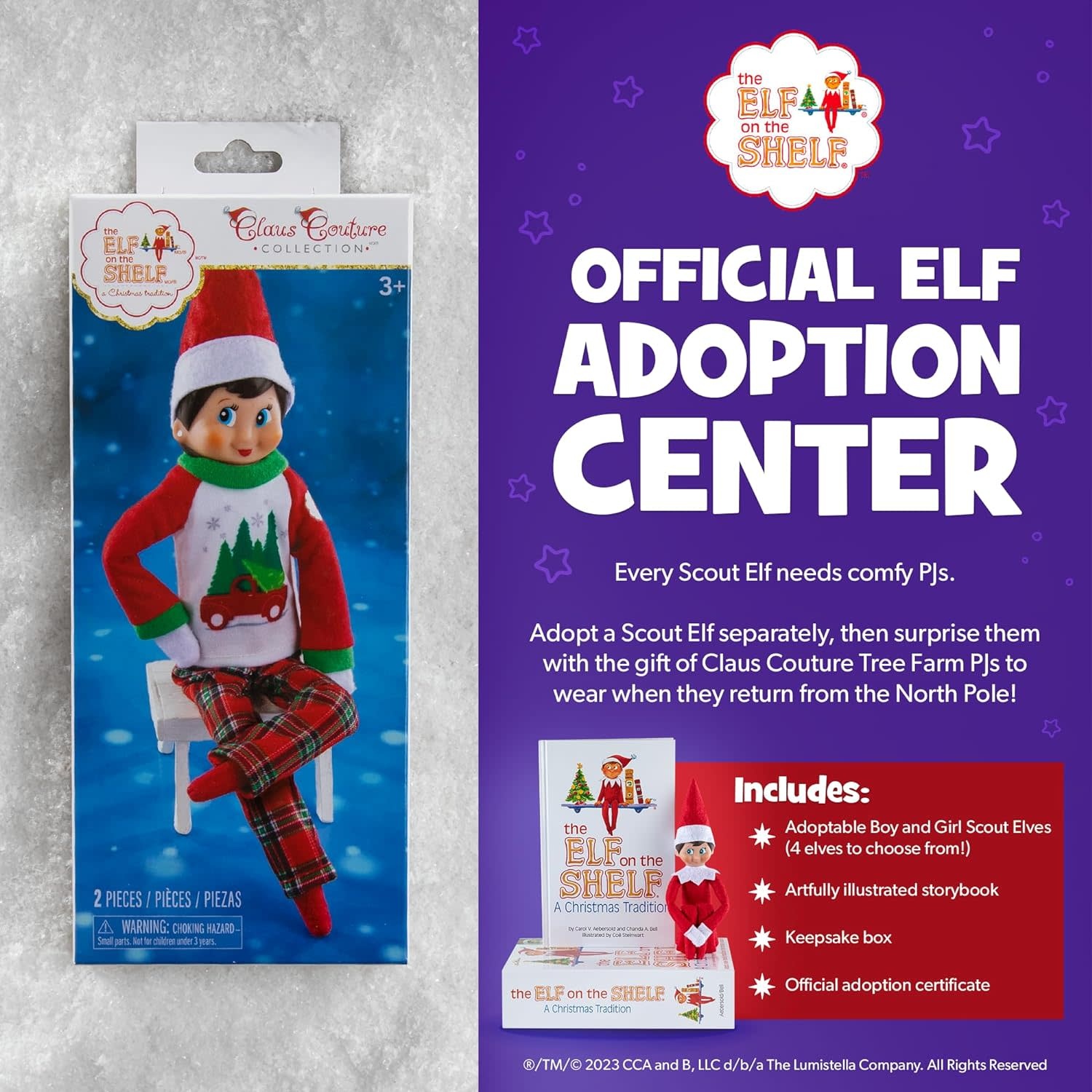 Elf on the Shelf Outfit Trees Farm PJ's
