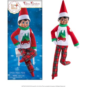 Elf on the Shelf Outfit Trees Farm PJ's