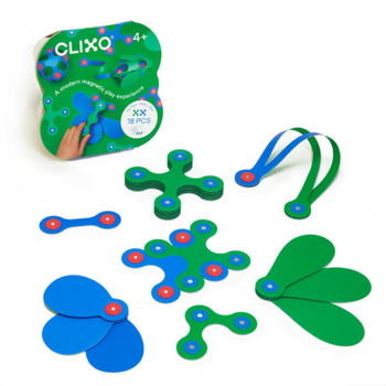 Clixo Magnetic Play: Itsy Pack Green/Blue