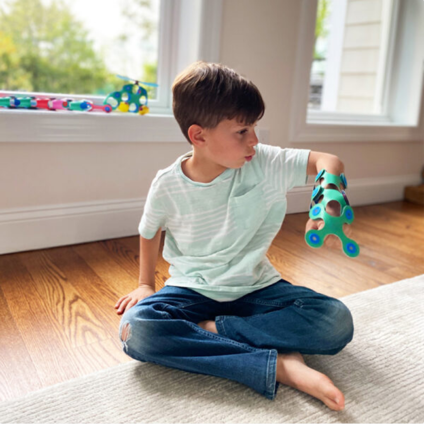 Clixo Magnetic Play: Itsy Pack Green/Blue