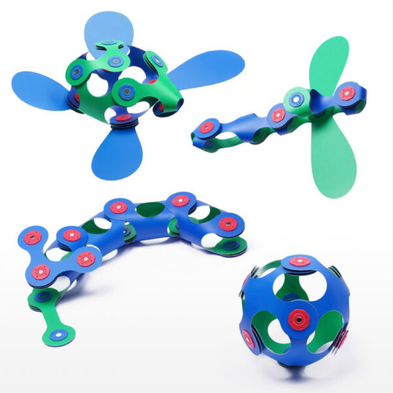 Clixo Magnetic Play: Itsy Pack Green/Blue