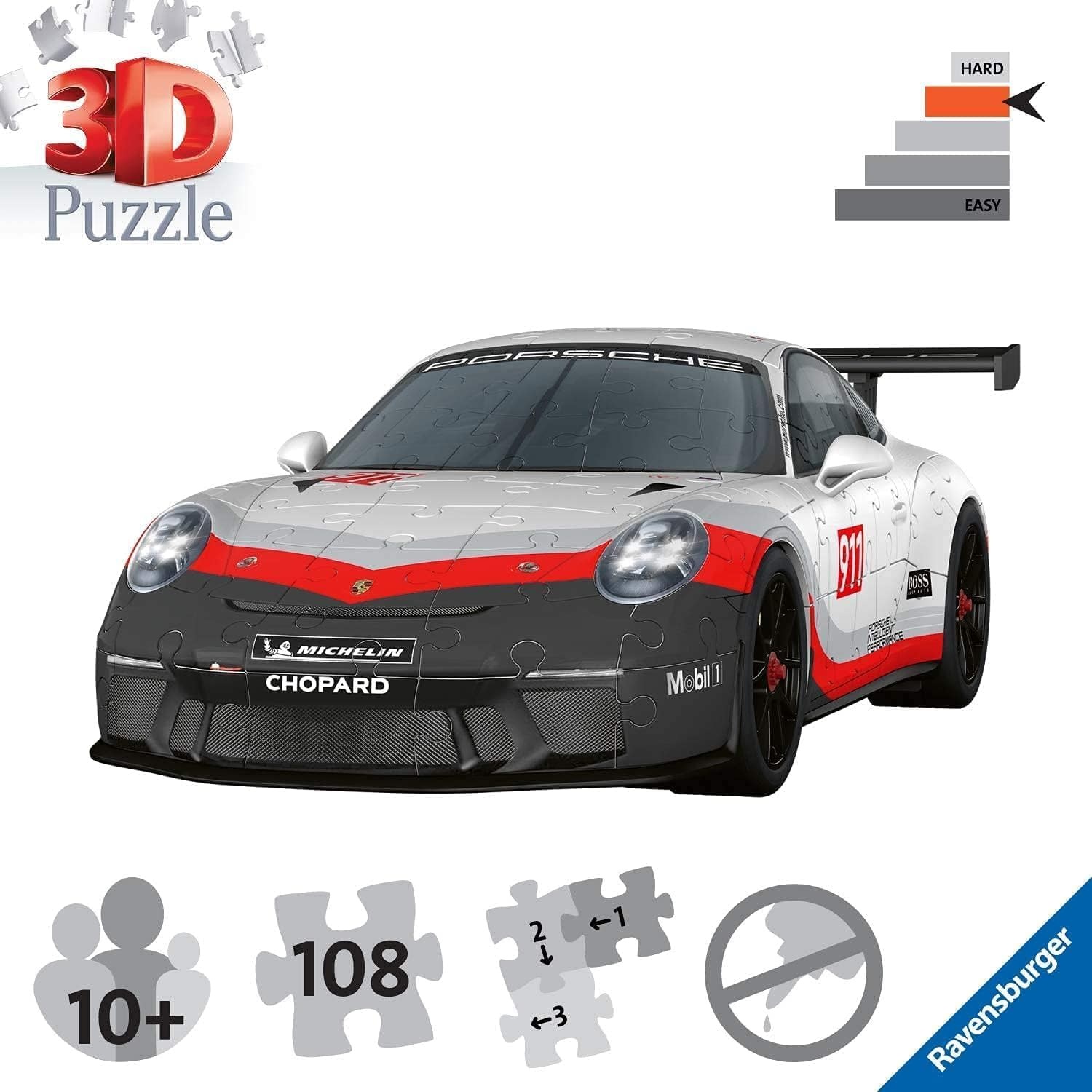 Ravensburger Ravensburger Puzzle 3D Porsche 911 GT3 Cup
