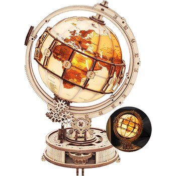 Rokr Wood Gears Luminous Globe