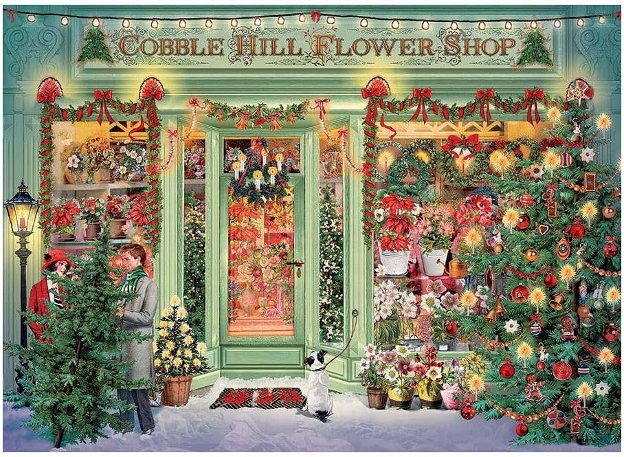 Cobble Hill Puzzles Cobble Hill Puzzle 1000pc Christmas Flower Shop