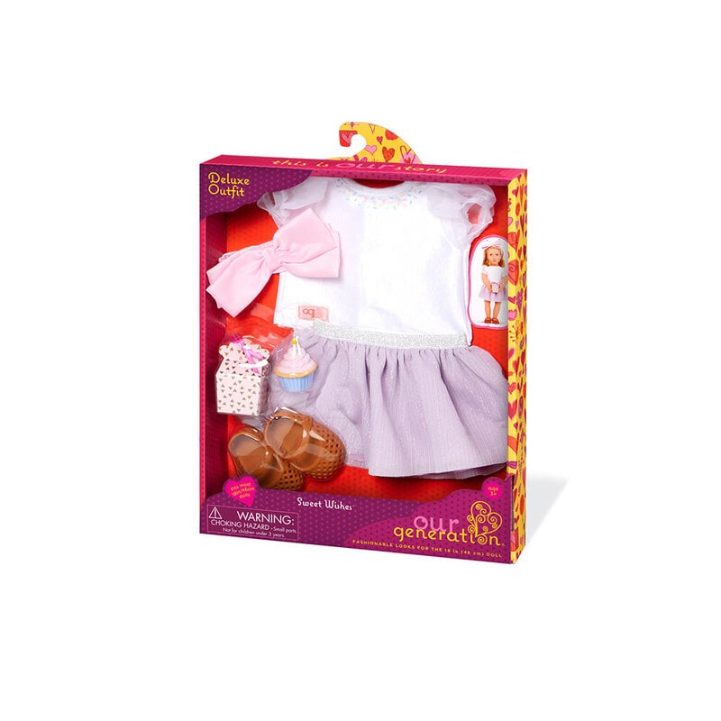 Our Generation Our Generation Doll Deluxe Outfit: Sweet Wishes Birthday