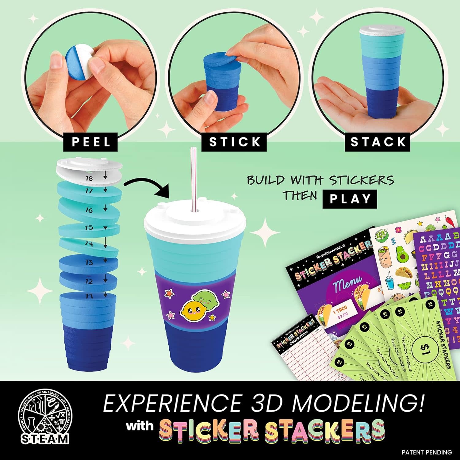 Fashion Angels Sticker Stackers Tacos Plus