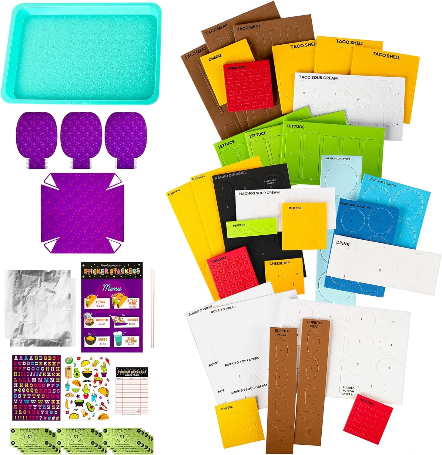 Fashion Angels Sticker Stackers Tacos Plus