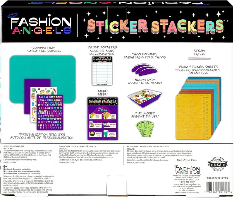 Fashion Angels Sticker Stackers Tacos Plus