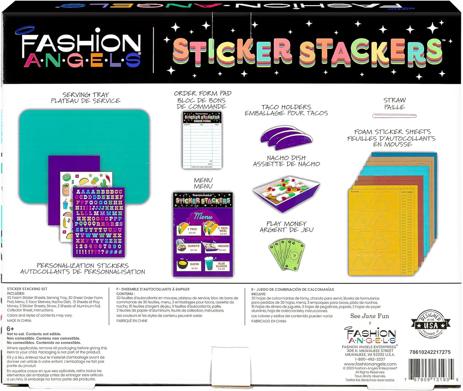 Fashion Angels Sticker Stackers Tacos Plus
