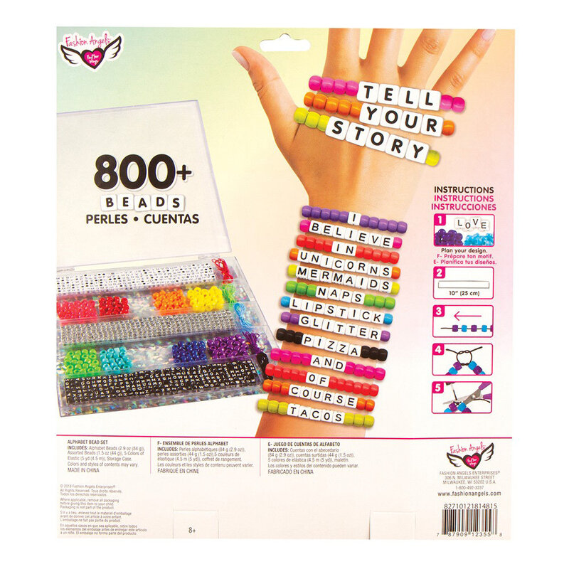 Fashion Angels - Tell Your Story 800+ Alphabet Bead Bracelet Kit
