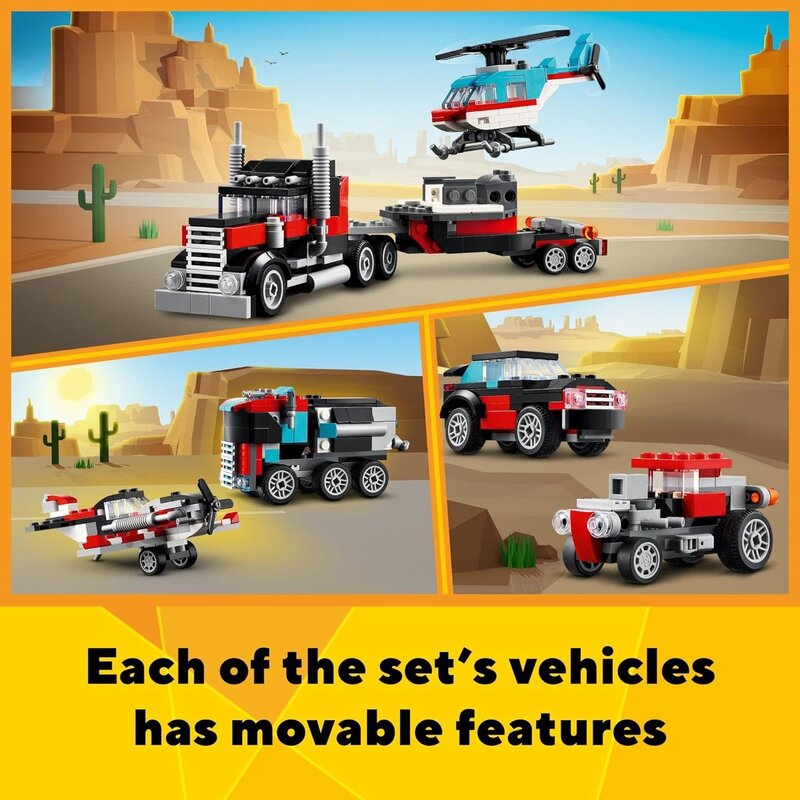 Lego Lego Creator Flatbed Truck with Helicopter