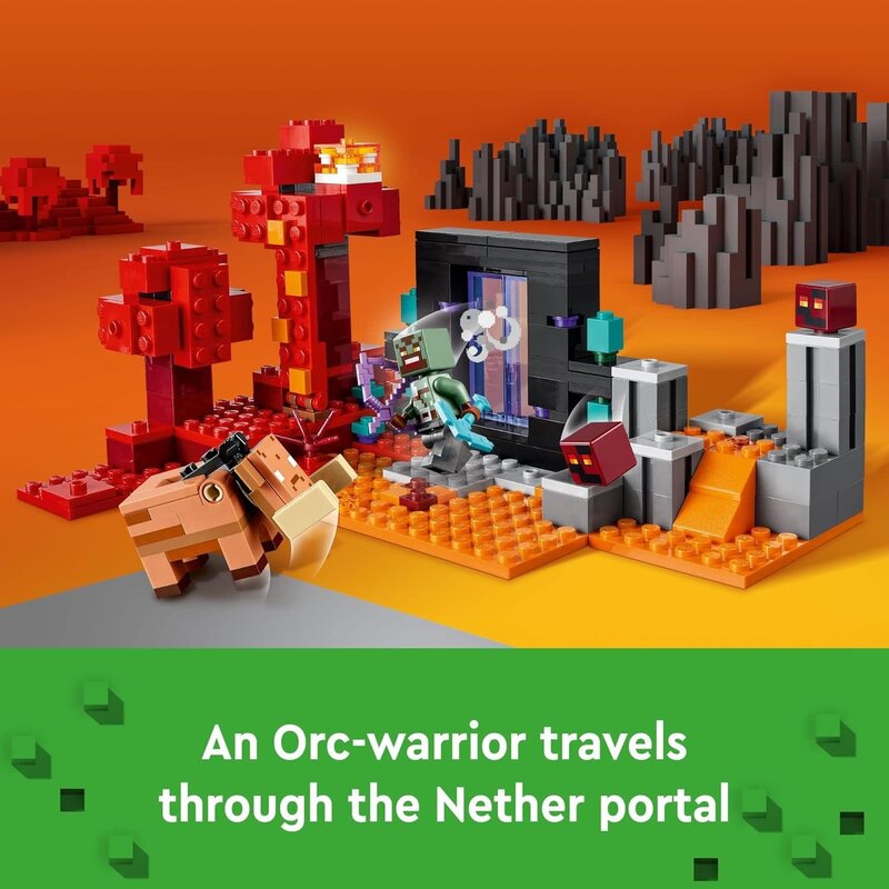 The nether portal lego sale