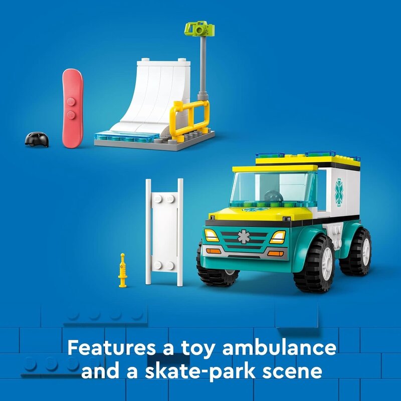 Lego Lego City Ambulance and Snowboarder
