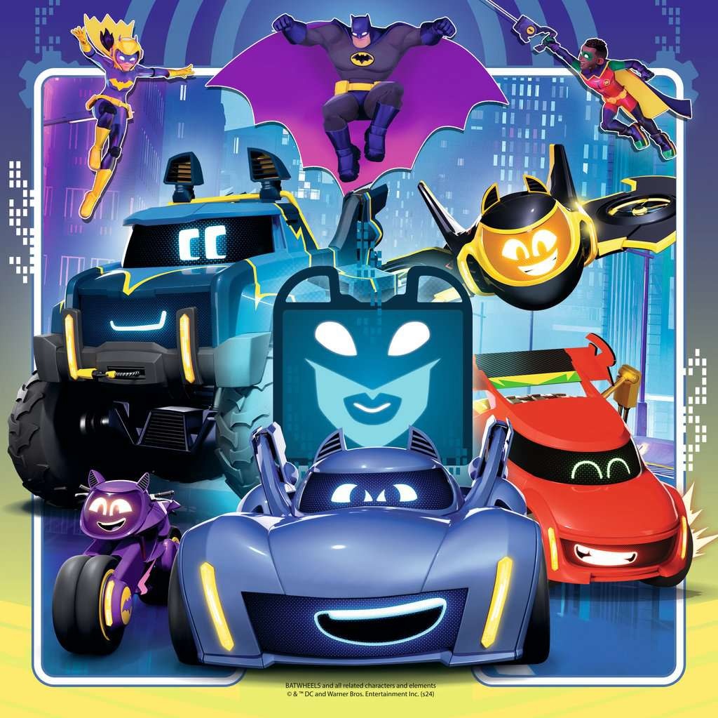 Ravensburger Ravensburger Puzzle 3x49pc Batwheels