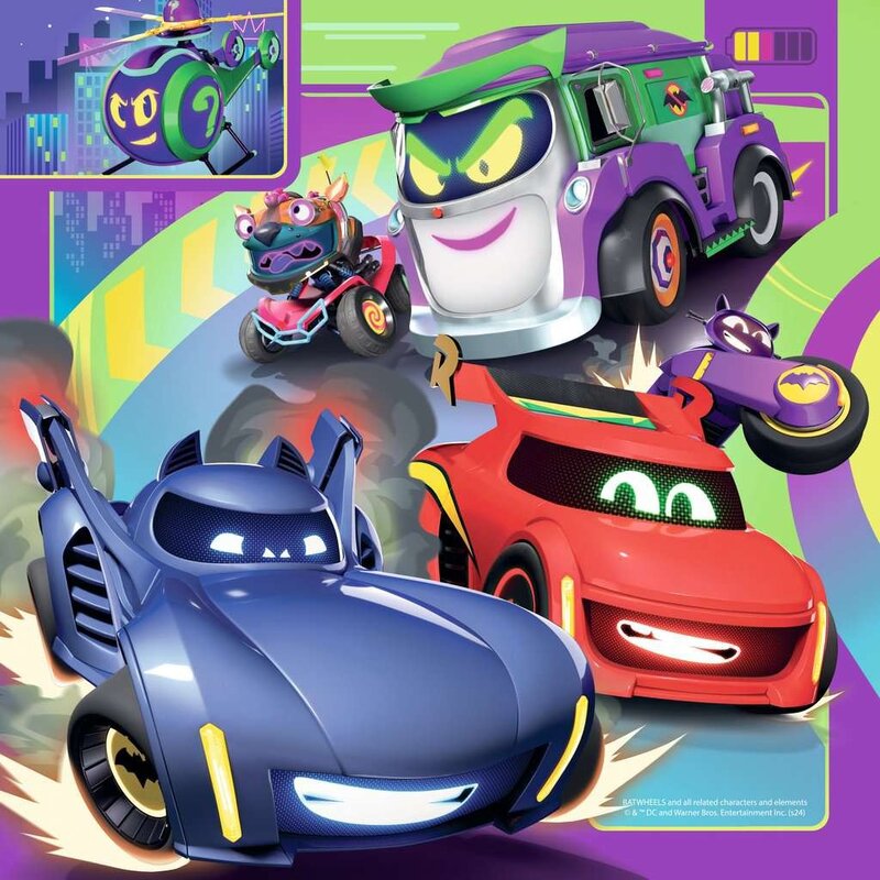 Ravensburger Ravensburger Puzzle 3x49pc Batwheels