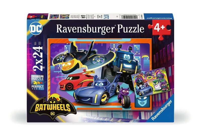 Ravensburger Ravensburger Puzzle 2x24pc Batwheels