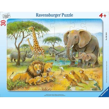 Ravensburger Ravensburger Frame Puzzles 30pc African Animal World