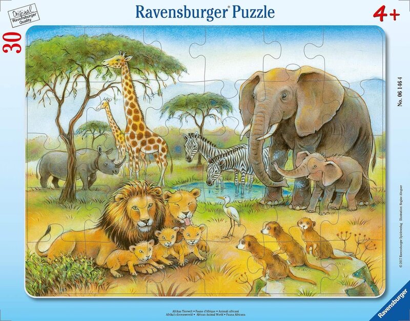 Ravensburger Ravensburger Frame Puzzles 30pc African Animal World