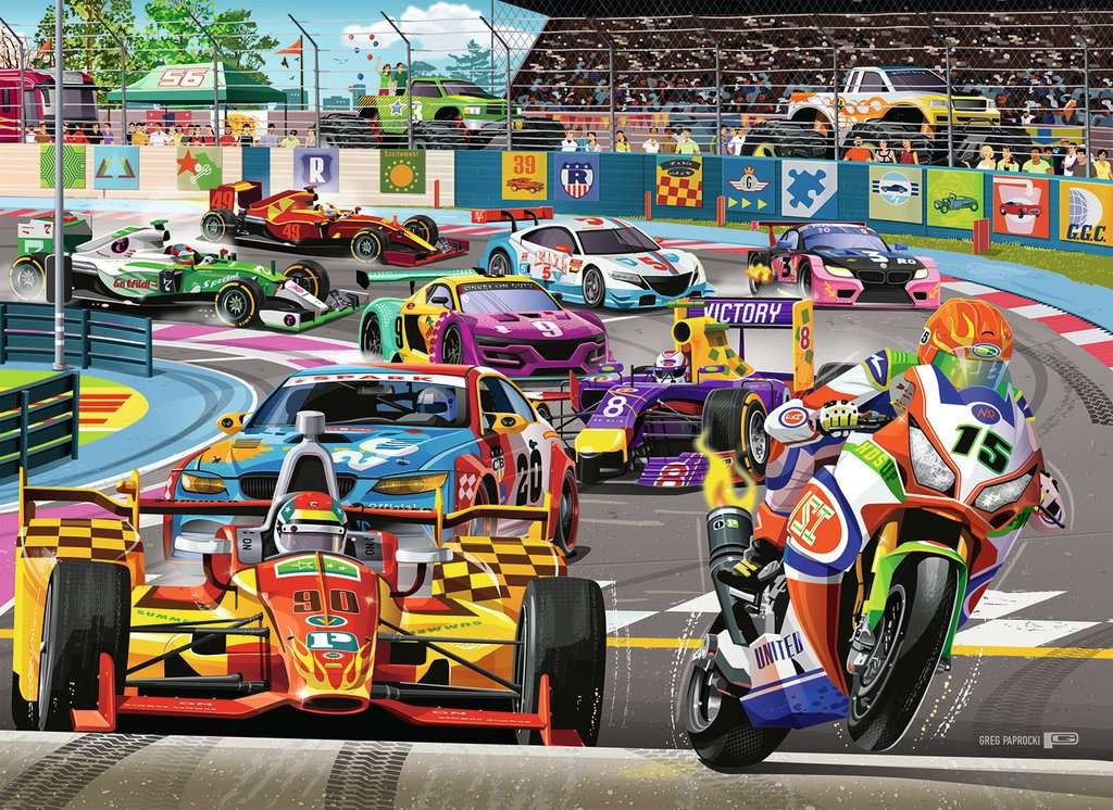 Ravensburger Ravensburger Puzzle 60pc Racetrack Rally