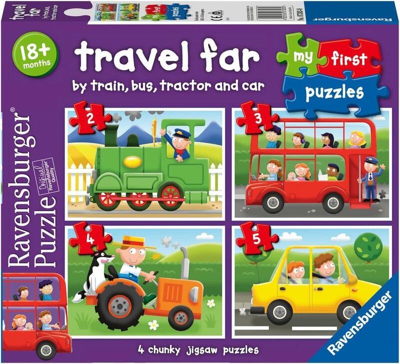 Ravensburger My First Puzzles 2, 3, 4, 5 pc Travel Far