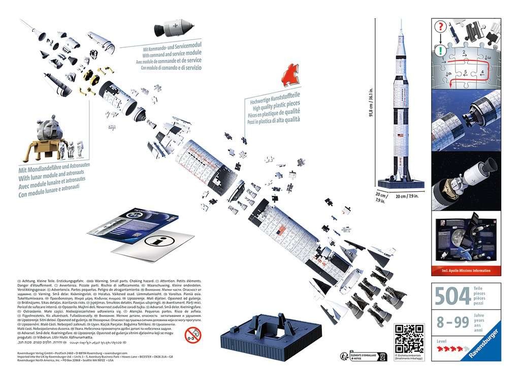 Ravensburger Ravensburger Puzzle 3D Apollo Saturn V Rocket