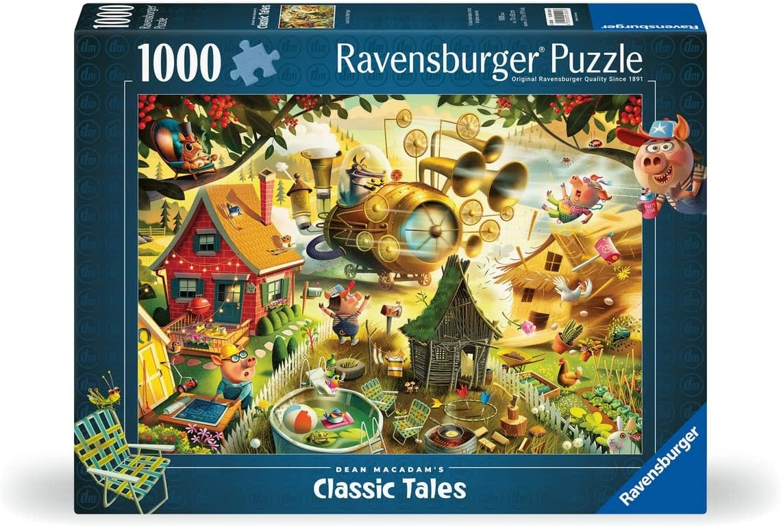 Ravensburger Ravensburger Puzzle 1000pc Look Out Little Pigs
