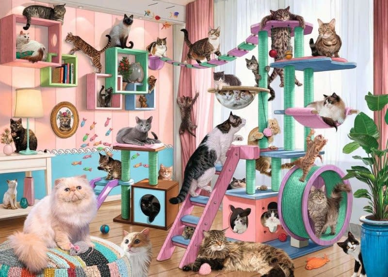 Ravensburger Ravensburger Puzzle 1000pc Cat Tree Heaven