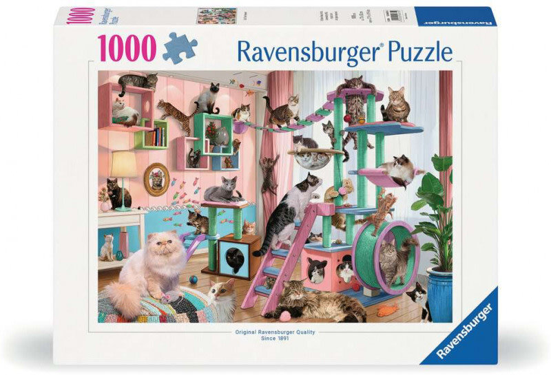Ravensburger Ravensburger Puzzle 1000pc Cat Tree Heaven