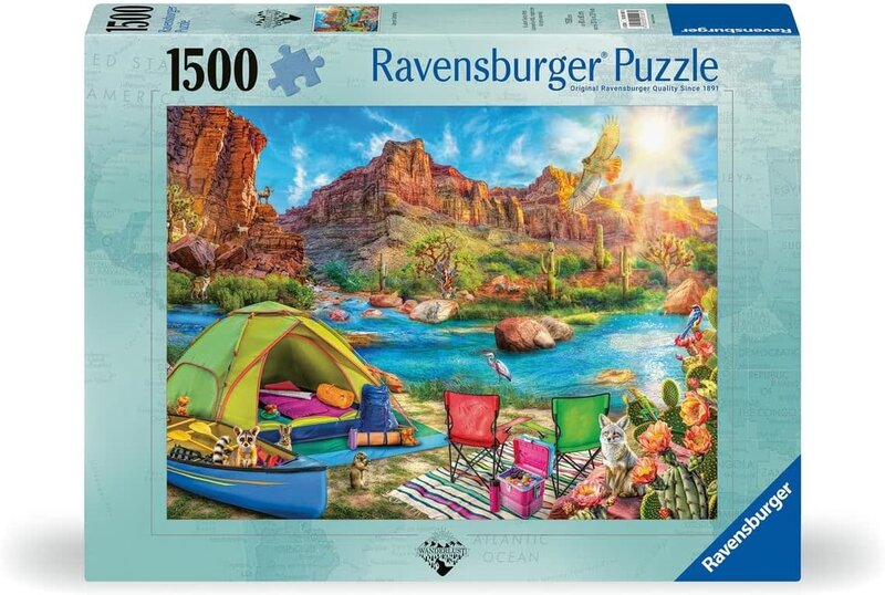 Ravensburger Puzzle 1500pc Canyon Camping