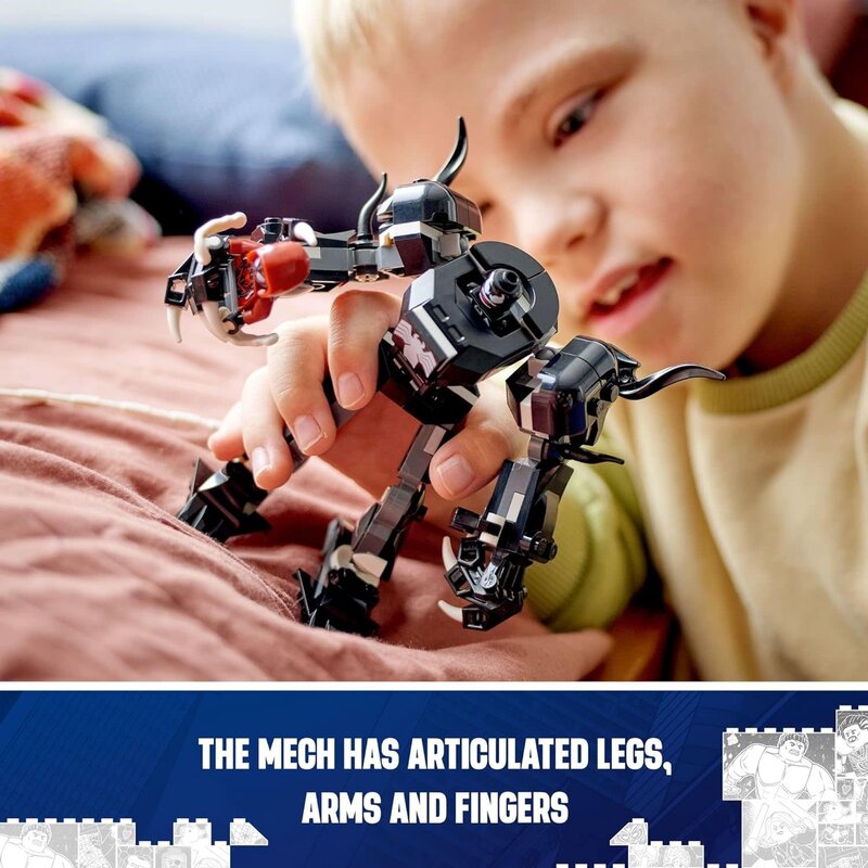 Lego Lego Marvel Spiderman Venom Mech Armor vs Miles Morales