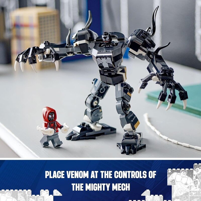 Lego Lego Marvel Spiderman Venom Mech Armor vs Miles Morales