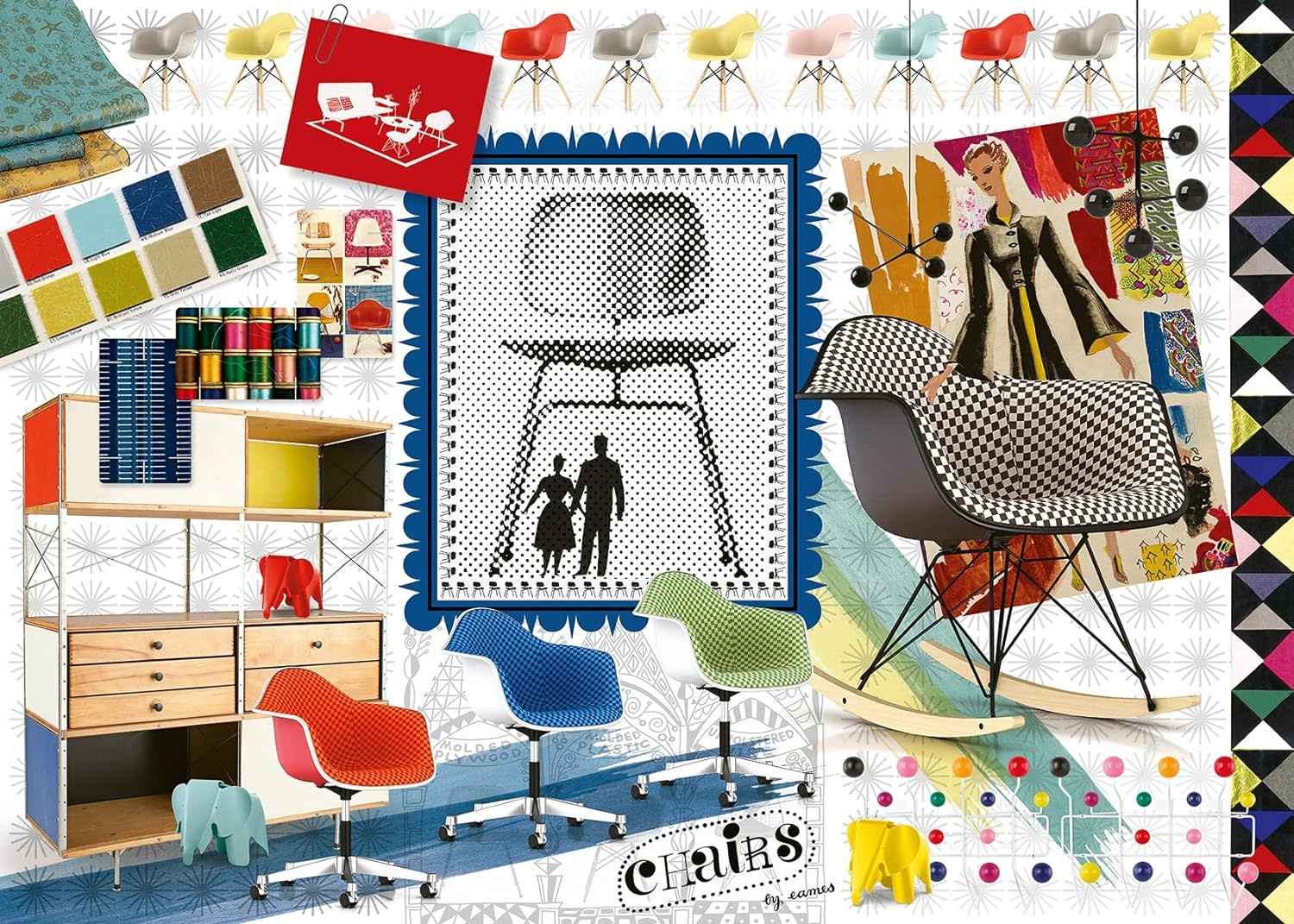 Ravensburger Ravensburger Puzzle 1000pc Eames Design Spectrum