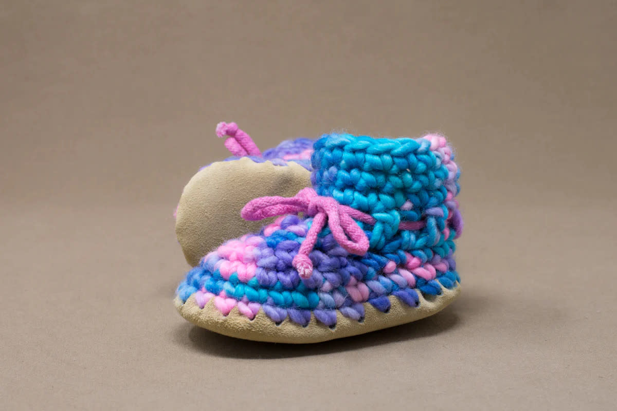 Padraig Cottage Padraig Cottage Slippers Newborn Multi Pink