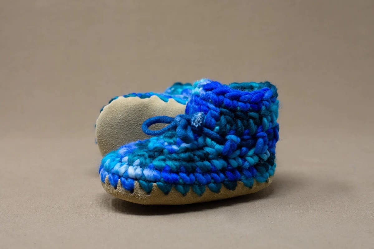 Padraig Cottage Padraig Cottage Slippers Newborn Multi Blue