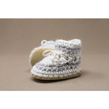Padraig Cottage Padraig Cottage Slippers Baby Size 3 (3mths) Stripe Cream